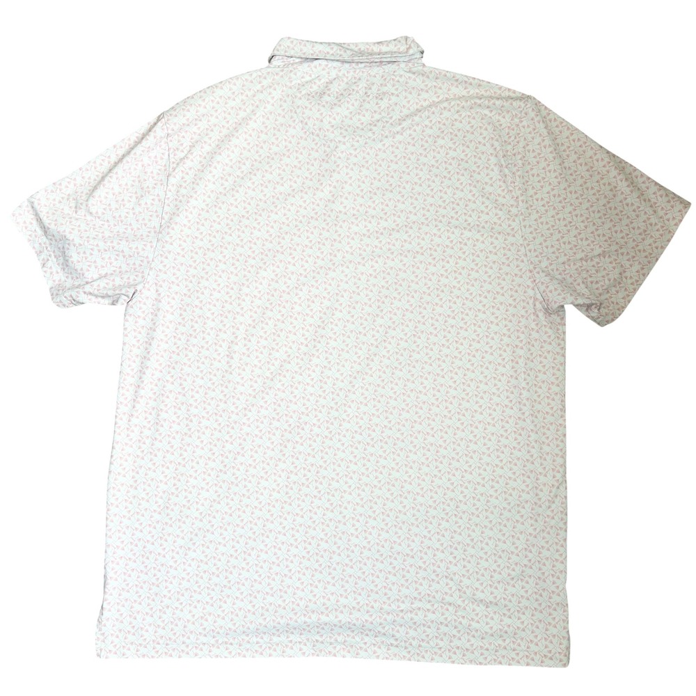 William Murray Mens Polo Pink Martini Glass Print Golf‎ Shirt Short Sleeve - Picture 4 of 6